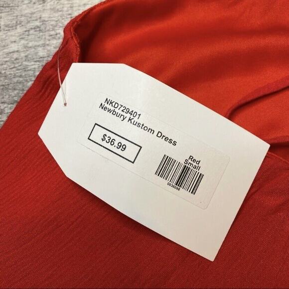 NWT Newbury Kustom Red Dress Size Small - Picture 8 of 12
